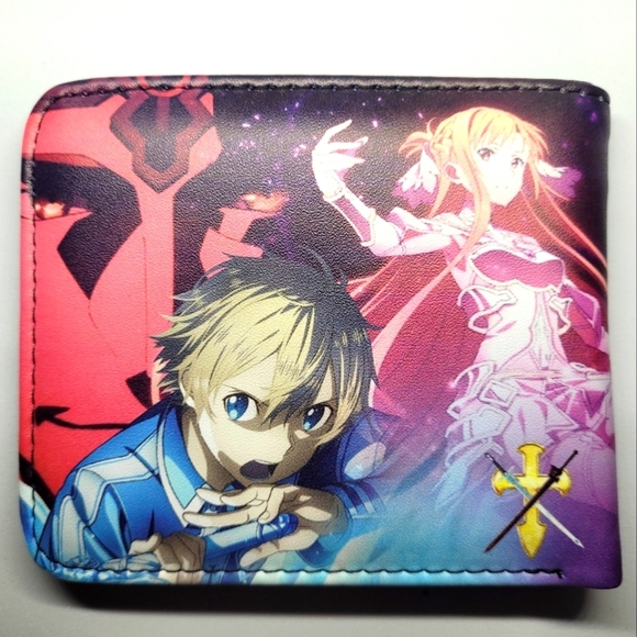 New Japanese Anime Sword Art Online Leather Purse One Size Wallet - Picture 3 of 3